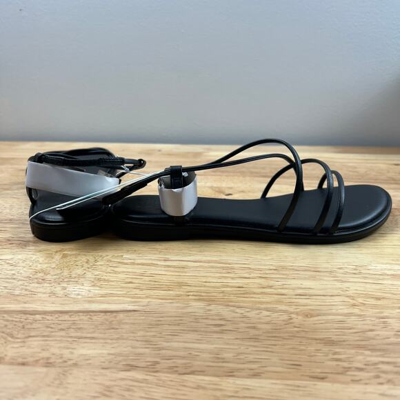 A New Day Women's Black Wide Width Sierra Strappy Sandals - Size 6.5W - NWT - Picture 7 of 8